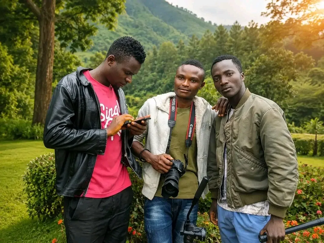 In location with my friend